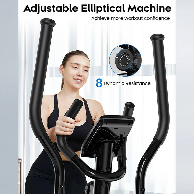 Adjustable Elliptical Machine  
Achieve more workout confidence  

8 Dynamic Resistance