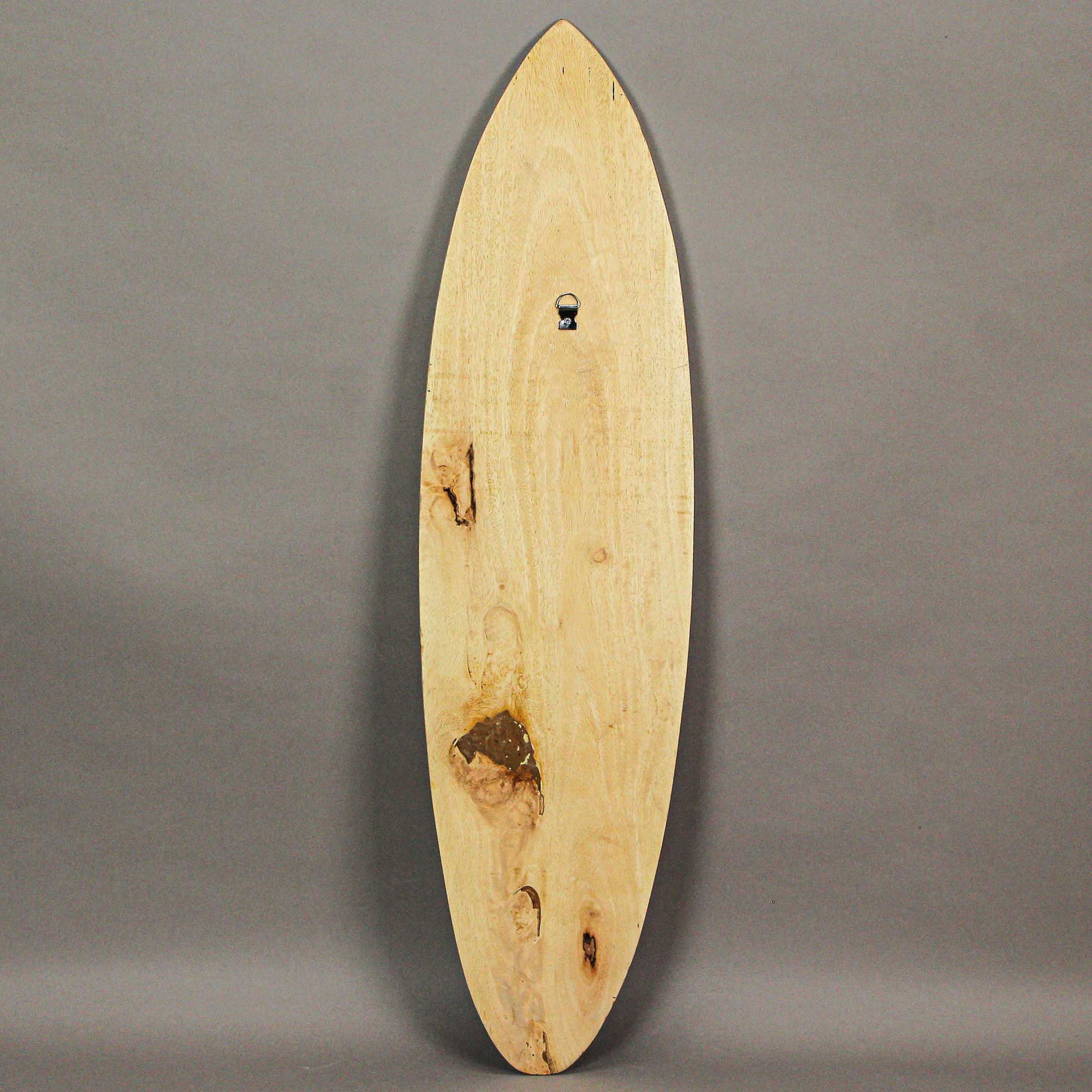 Alt View 2. Zeckos - Set of 3 Wooden Striped Surfboard Wall Hangings 32 Inches Long - Multicolored.