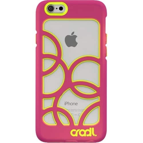 cradl. - Bubbles Case for Apple iPhone 6 and 6s - Magenta/Lightning - Larger Front