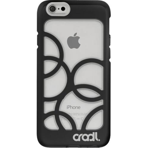 cradl. - Bubbles Case for Apple iPhone 6 and 6s - Storm/Jet - Larger Front