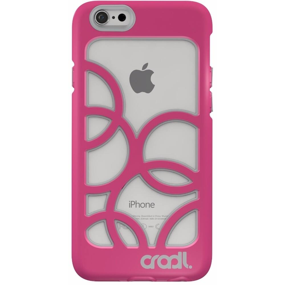 Front. cradl. - Bubbles Case for Apple iPhone 6 and 6s - Pink.