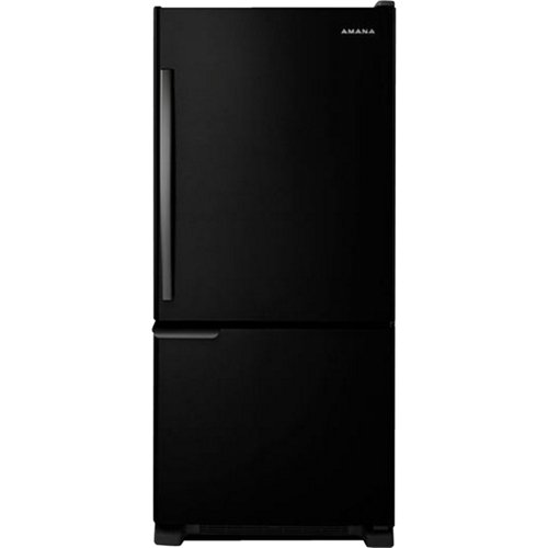 Amana 18.7 Cu. Ft. BottomFreezer Refrigerator Black ABB1921BRB Best Buy