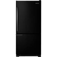 Amana - 18.7 Cu. Ft. Bottom-Freezer Refrigerator - Black - Front_Standard