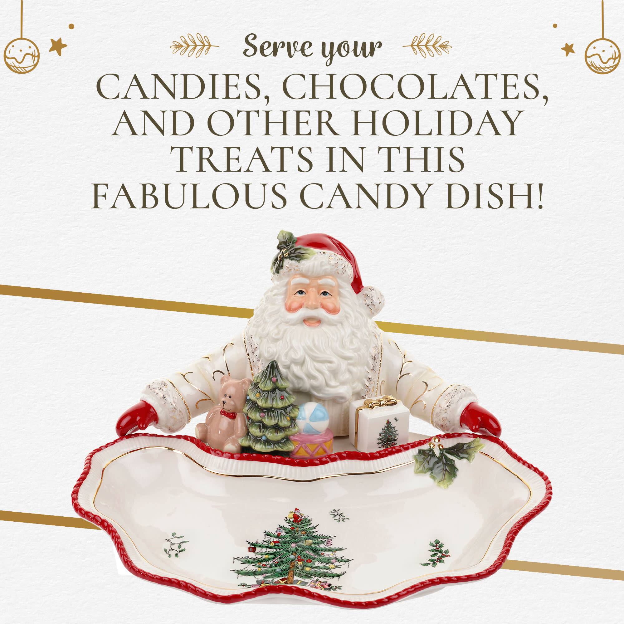 Serve your CANDIES, CHOCOLATES, AND OTHER HOLIDAY TREATS IN THIS FABULOUS CANDY DISH!