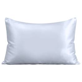 Sleepgram - Queen Standard Size Breathable Cooling 6A Silk Pillowcase, Grey Stone - Gray