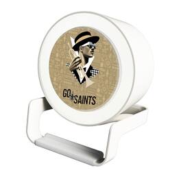 Keyscaper - New Orleans Saints Night Light Charger with Bluetooth Speaker - White