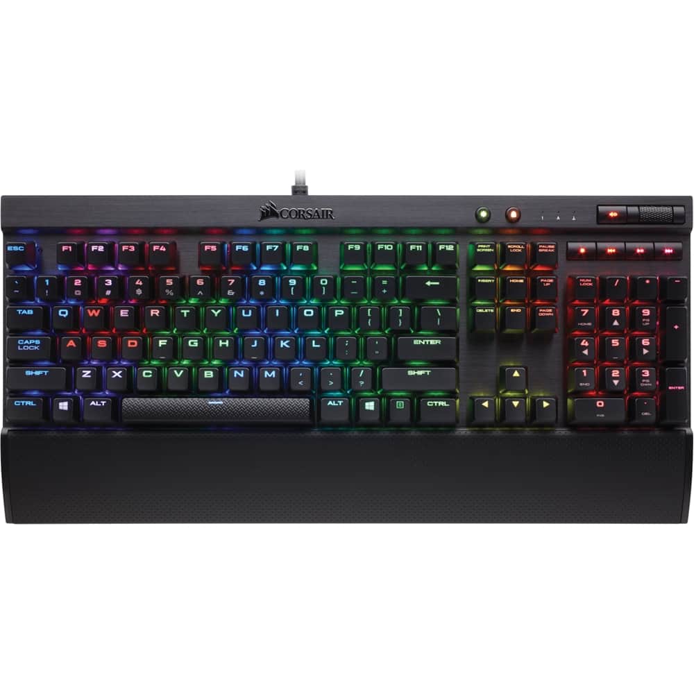 CORSAIR - K70 RGB Rapidfire Mechanical Gaming Keyboard - Larger Front