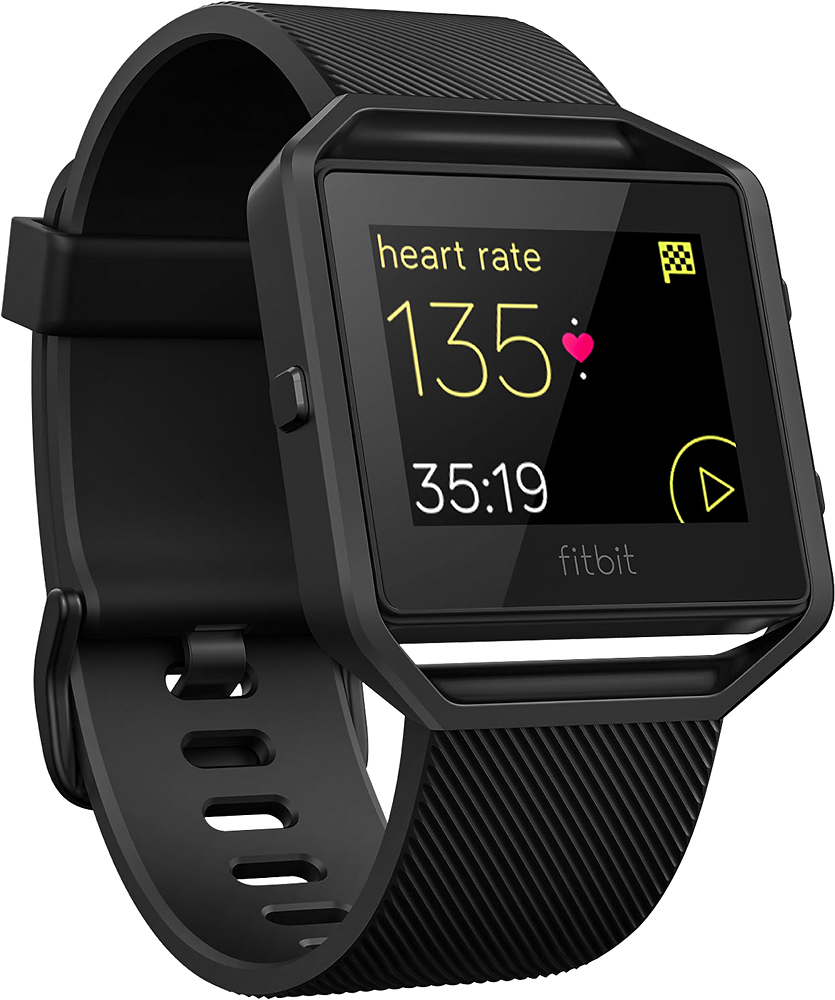 Best Buy: Fitbit Blaze Smart Fitness Watch (Small) Gunmetal FB502GMBKS