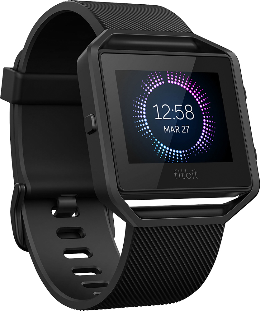 Best Buy: Fitbit Blaze Smart Fitness Watch (Large) Gunmetal FB502GMBKL