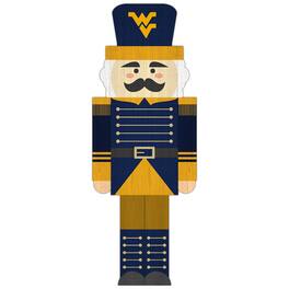 Fan Creations - West Virginia Mountaineers 31'' Nutcracker Leaner - Multicolor