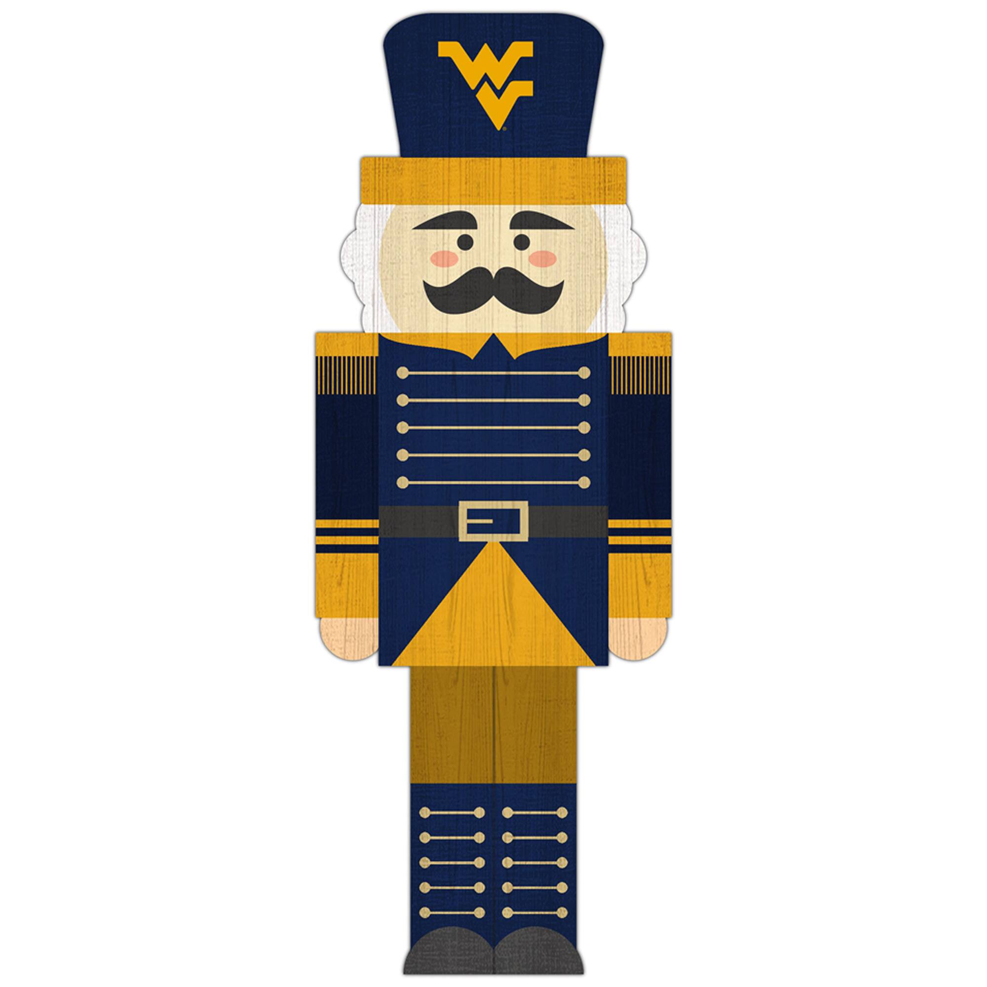 West Virginia Mountaineers 31'' Nutcracker Leaner