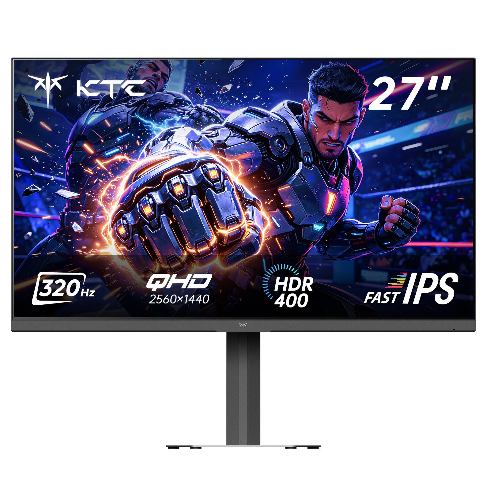 27"  
320 Hz  
QHD 2560x1440  
HDR 400  
FAST IPS