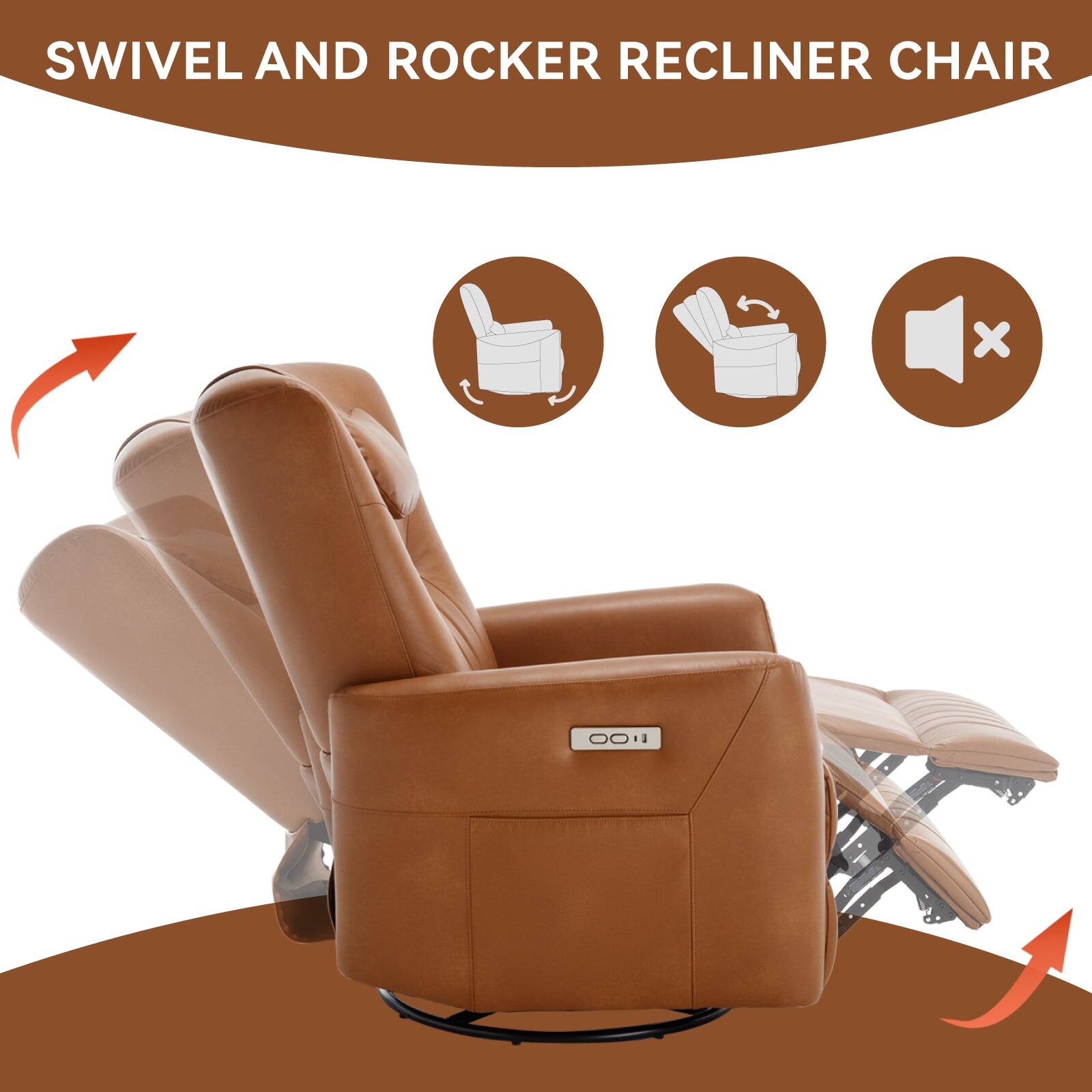 SWIVEL AND ROCKER RECLINER CHAIR x 00