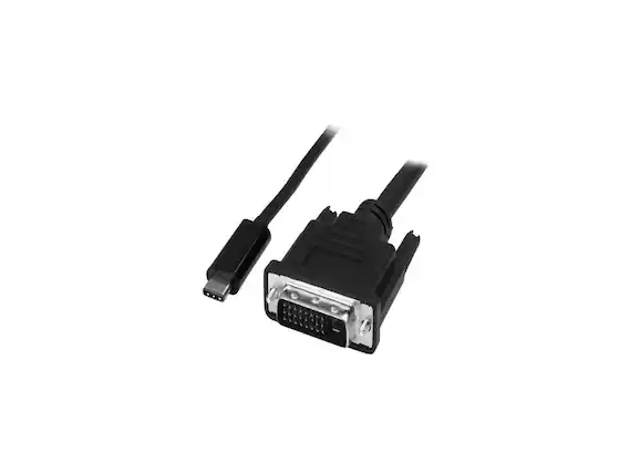 Front. StarTech.com - StarTech.com USB-C to DVI Cable, 6 ft, 1080p, 1920x1200.