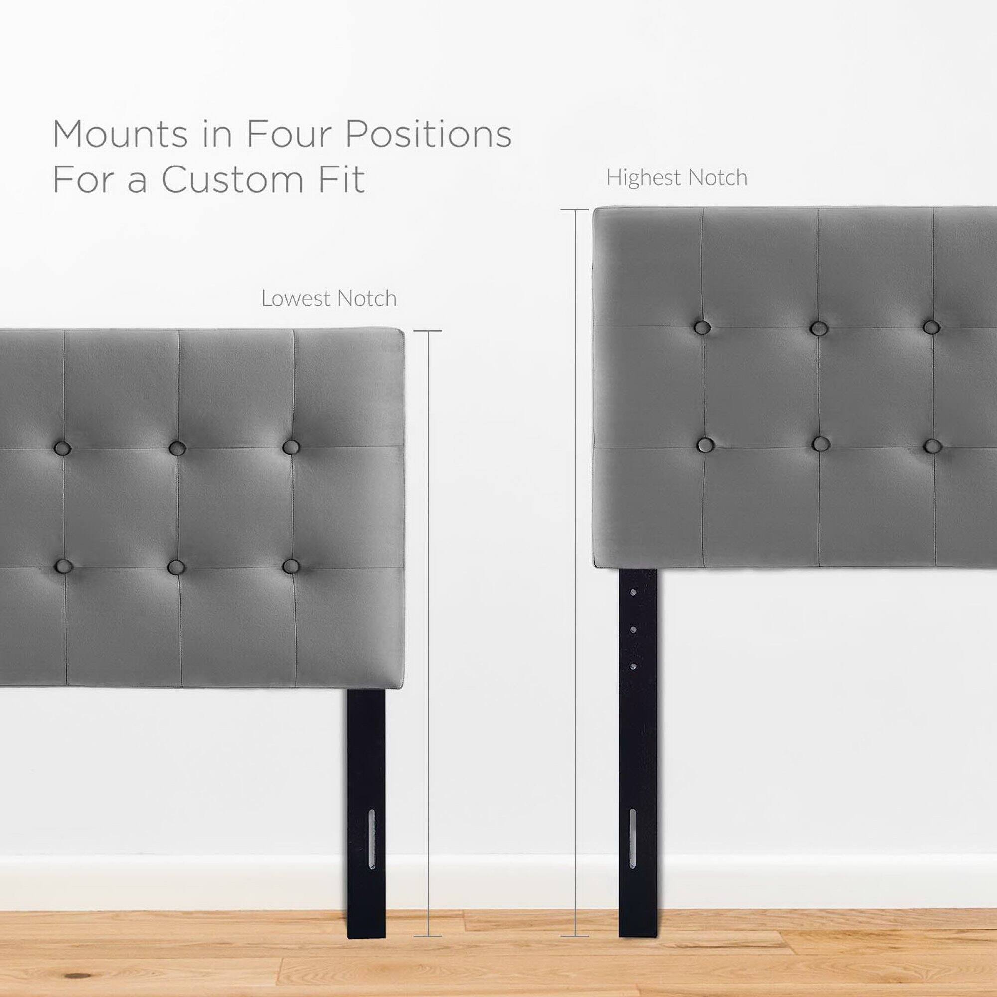 Mounts in Four Positions  
For a Custom Fit  

Lowest Notch  
Highest Notch