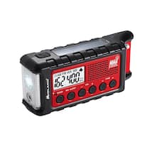 Midland - E+READY Emergency Crank Weather Alert Radio - Black / Red - Angle_Zoom