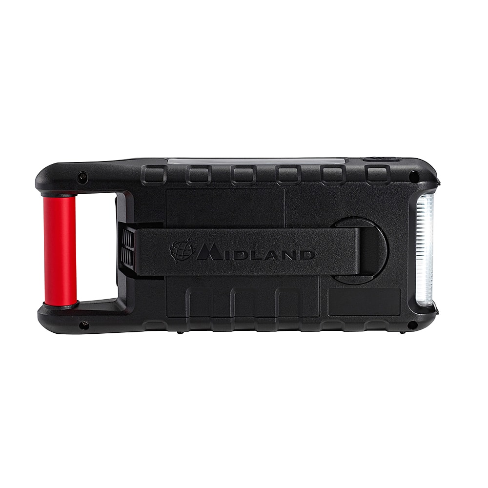 Alt View 1. Midland - E+READY Emergency Crank Weather Alert Radio - Black / Red.