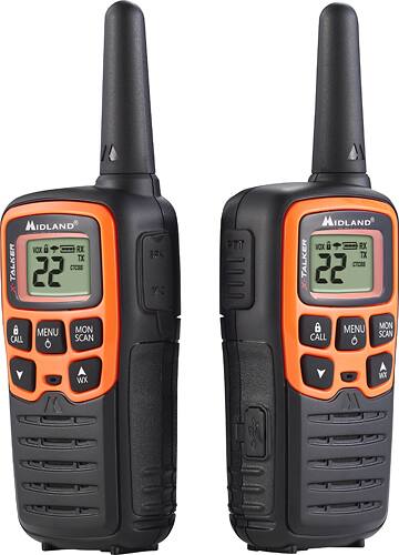 Midland - X-TALKER 28-Mile, 22-Channel FRS/GMRS 2-Way Radios (Pair) - Angle