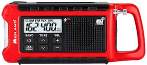 Midland - Weather Alert Radio - Red, Black - Front_Zoom