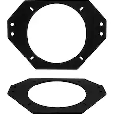 Front. Metra - Speaker Bracket for Select 2003-2006 Jeep Wrangler - Black.