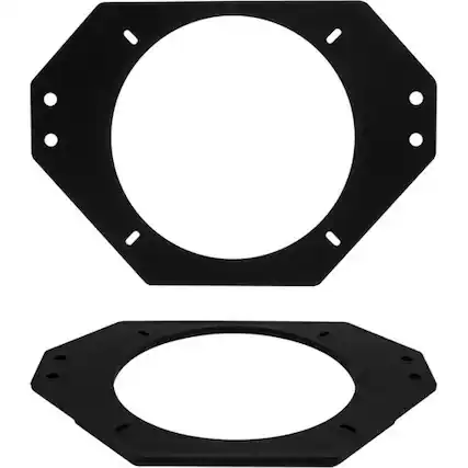 Front. Metra - Speaker Bracket for Select 2003-2006 Jeep Wrangler - Black.