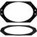 Front. Metra - Speaker Bracket for Select 1997-2002 Jeep Wrangler - Black.