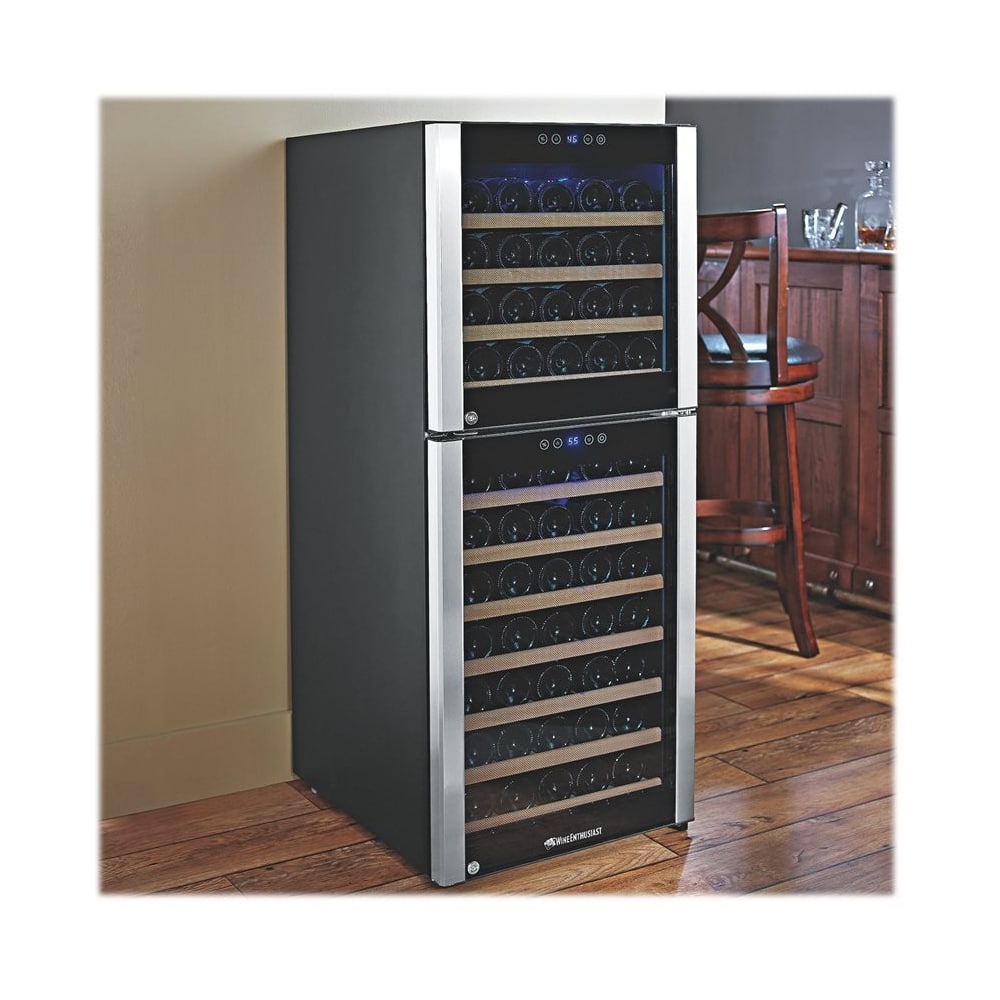 Customer Reviews: Wine Enthusiast Evolution Series 73-Bottle Wine Wine Enthusiast - Evolution Series Wine Cooler - Stainless Steel