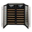 Wine Enthusiast - 48-Bottle Wine Cooler - Silver - Larger Front