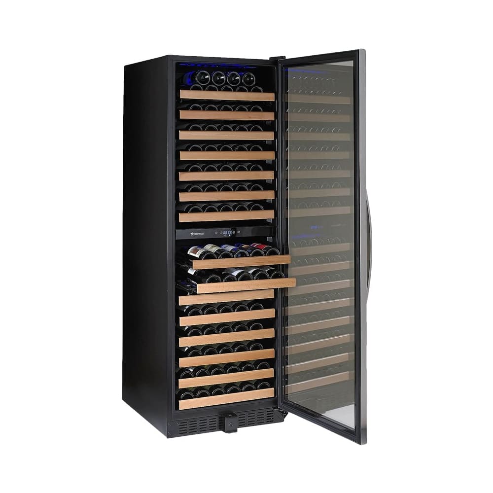 wine enthusiast 166 bottle dual zone wine cellar