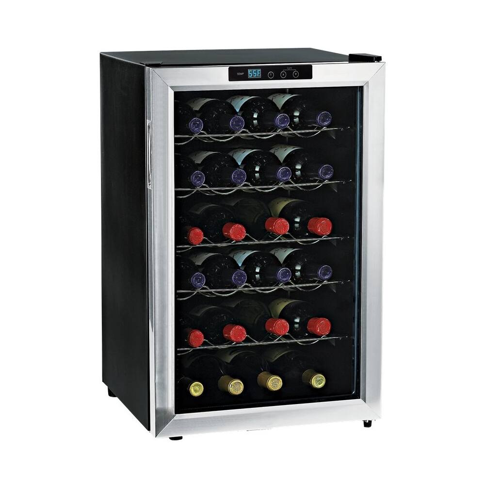 Wine Enthusiast 28Bottle Wine Cooler Stainless steel 272 02 27 Best Buy