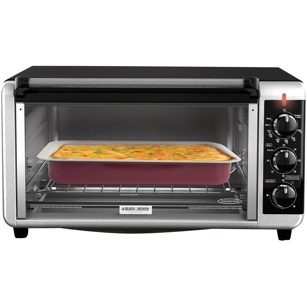 BLACK+DECKER 6-Slice Stainless Steel Convection Toaster Oven (1500