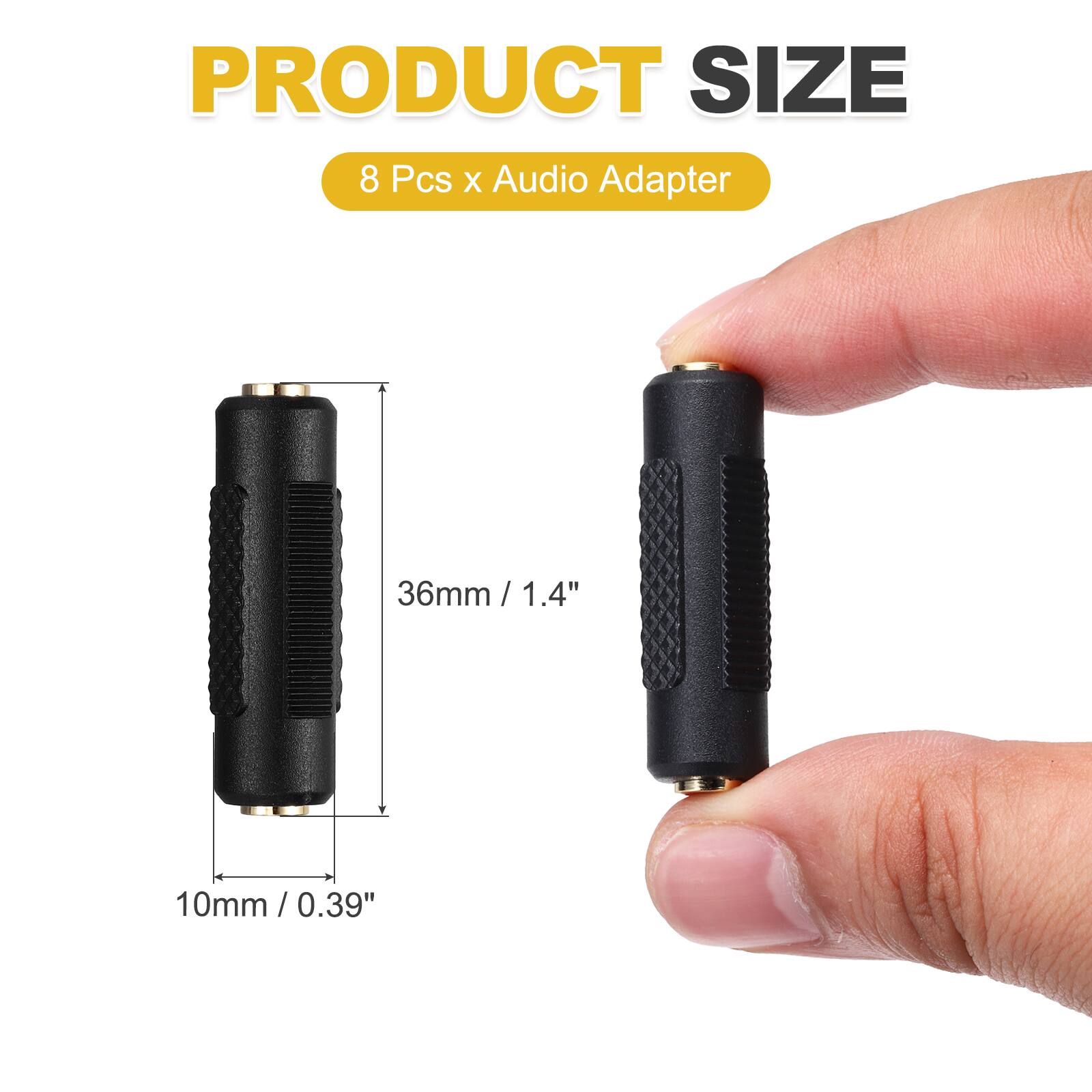 PRODUCT SIZE  
8 Pcs x Audio Adapter  
36mm / 1.4"  
10mm / 0.39"