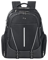 Solo New York - Active Laptop Backpack for 17.3" Laptop - Black/Gray - Front_Zoom