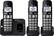 Angle. Panasonic - KX-TGE433B DECT 6.0 Expandable Cordless Phone System with Digital Answering System.