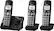 Left. Panasonic - KX-TGE433B DECT 6.0 Expandable Cordless Phone System with Digital Answering System.