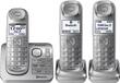 Panasonic - KX-TGL463S Linc2Cell DECT 6.0 Expandable Cordless Phone System with Digital Answering System - Silver - Angle