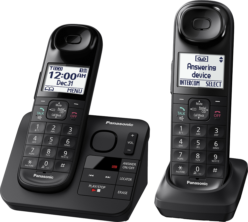 Panasonic KX-TGL432B DECT 6.0 Expandable Cordless Phone System 