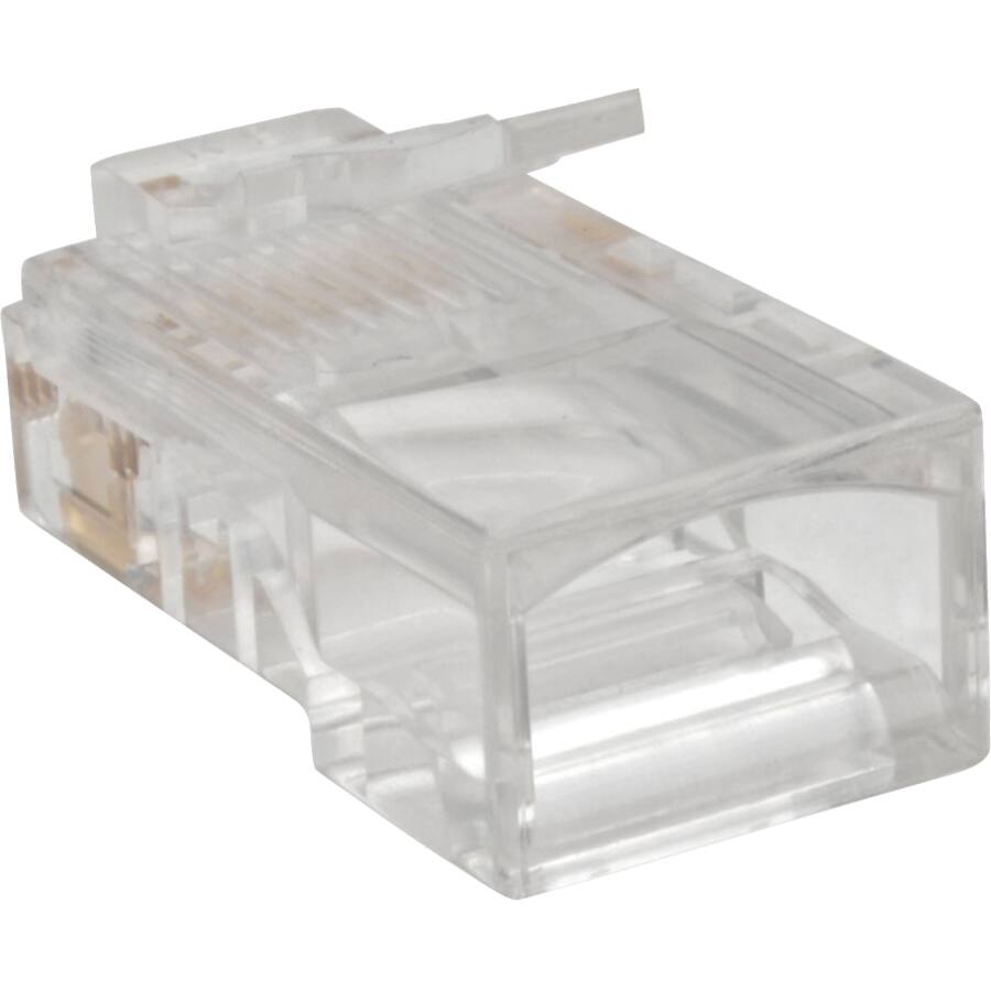 Alt View 2. Tripp Lite - 100PK CAT5E RJ45 MODULAR PLUGS CONDUCTOR - clear.