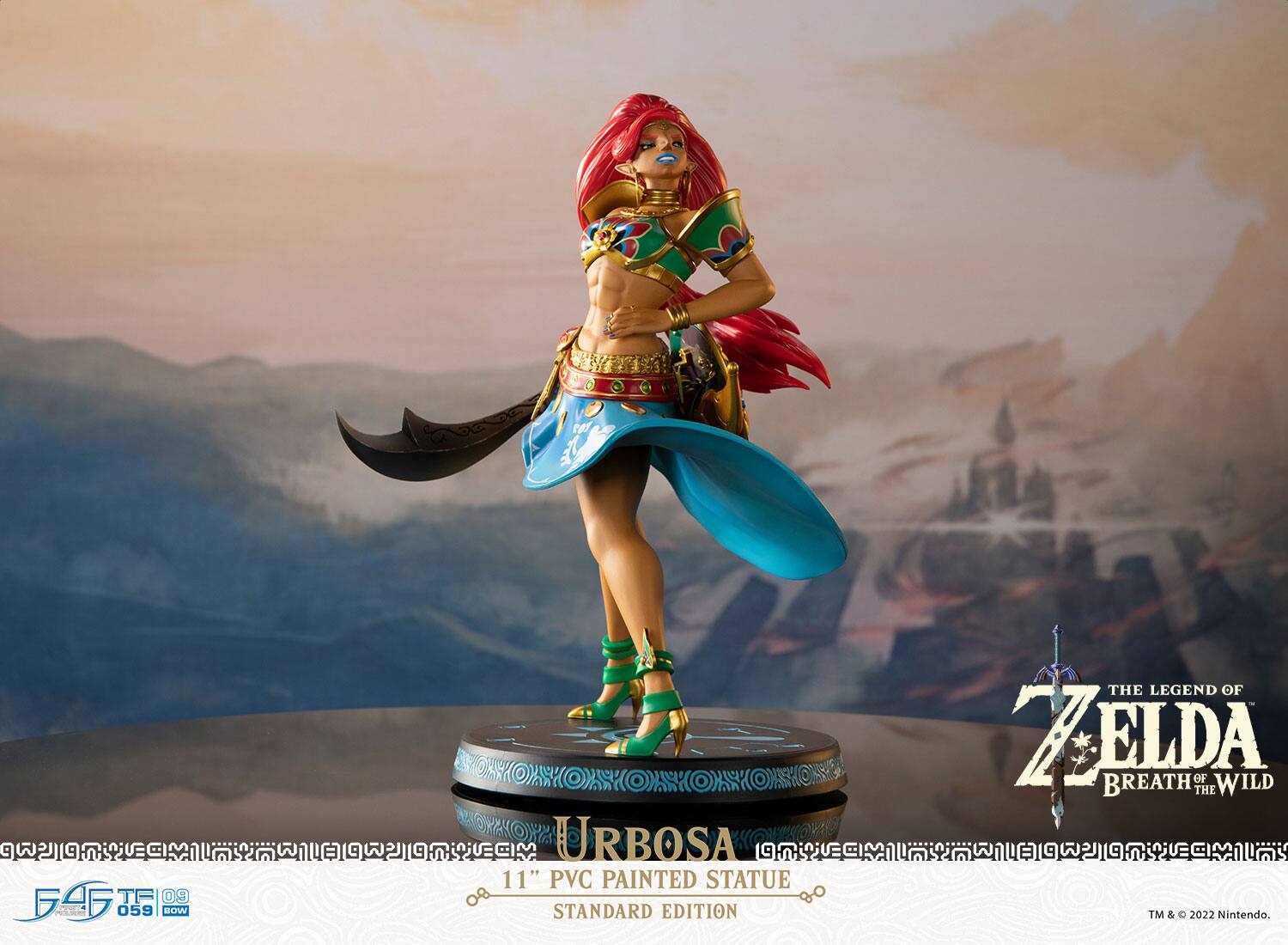 URBOSA 11" PVC PAINTED STATUE  
STANDARD EDITION  
THE LEGEND OF ZELDA: BREATH OF THE WILD  
TM & © 2022 Nintendo.  

F4F TF 09 059 BOW