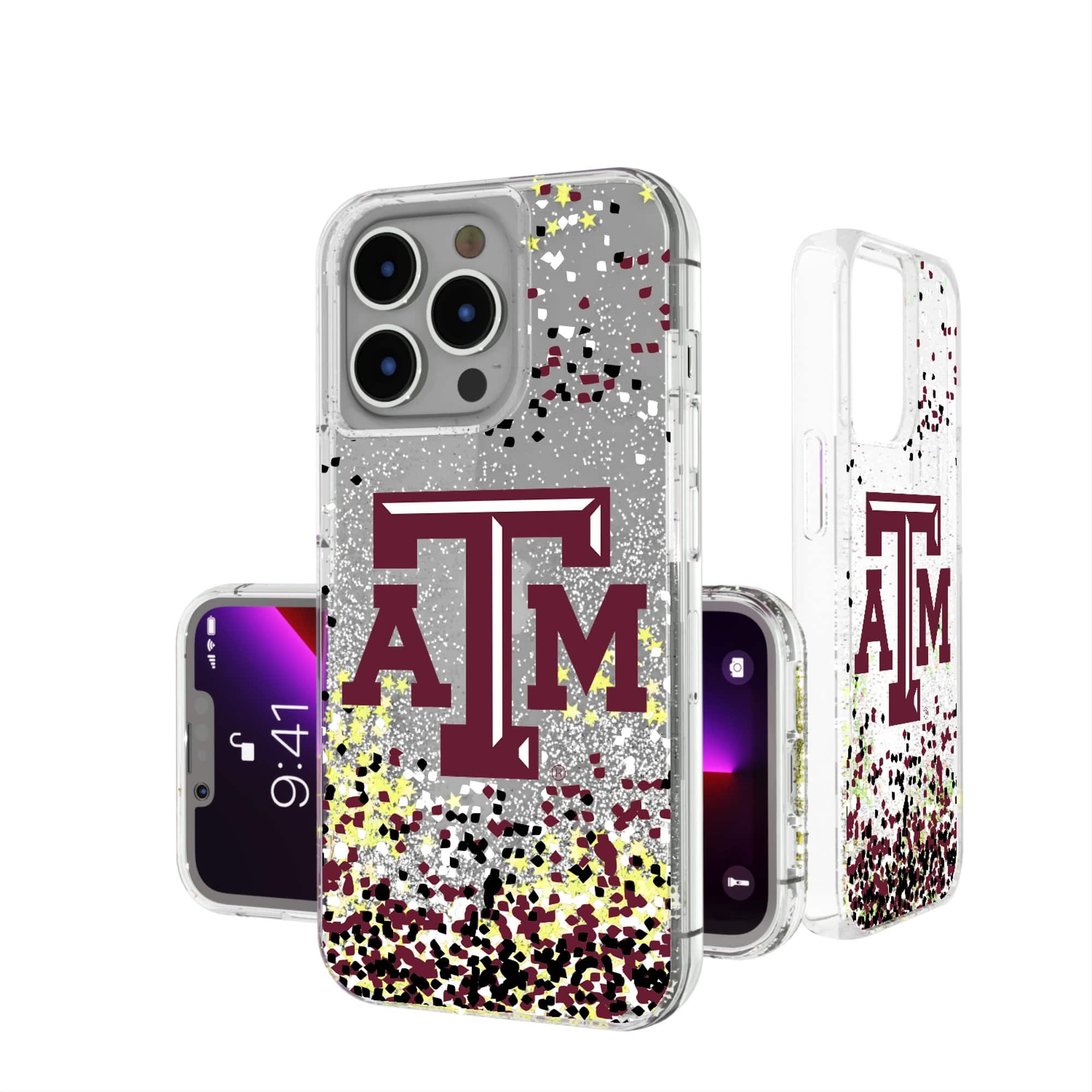 Keyscaper - NCAA - Texas A&M Aggies iPhone Glitter Confetti Design Case - 16 Pro Max - Multicolor price history on PriceWatchPro