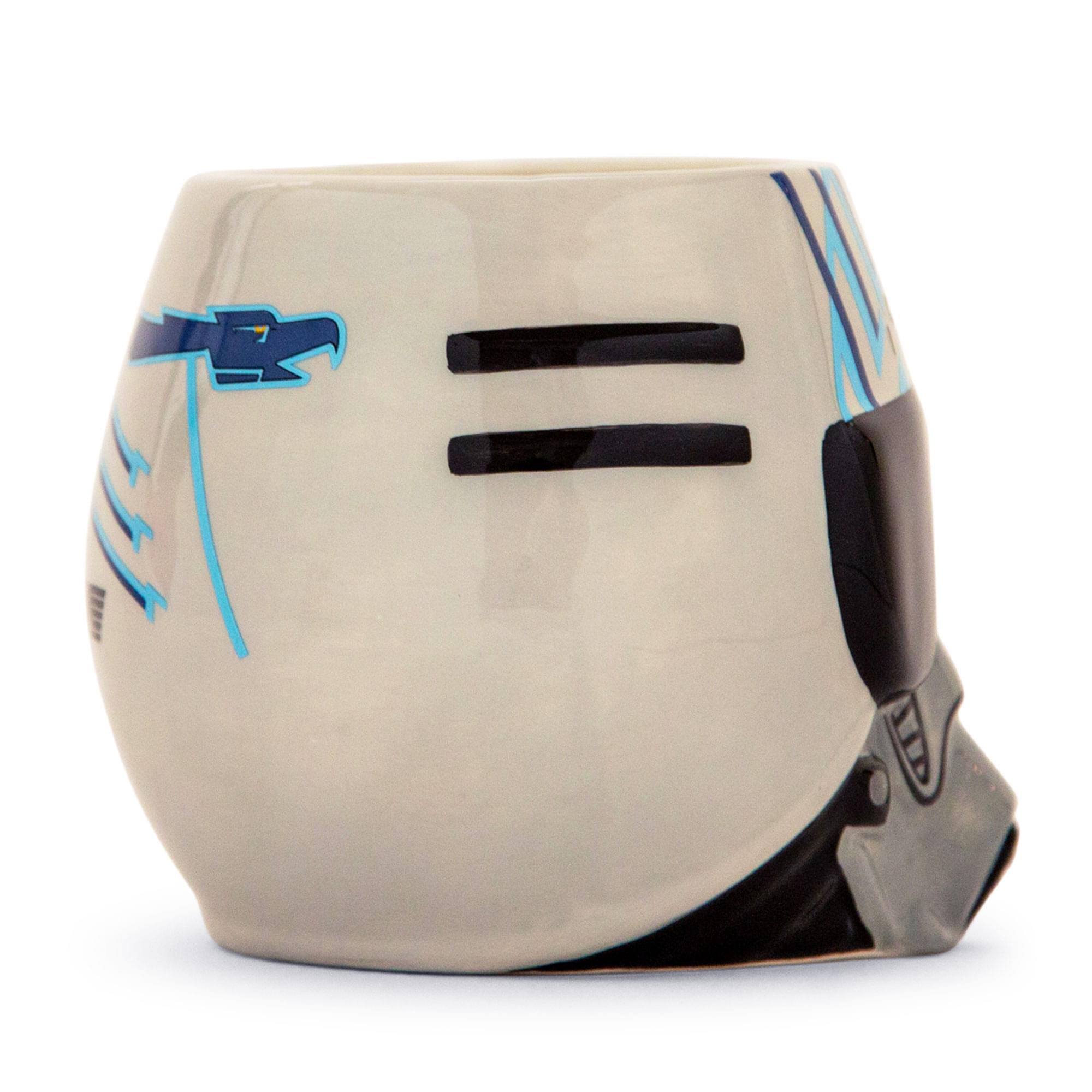 Alt View 1. Silver Buffalo - Top Gun: Maverick Iceman Helmet Sculpted Ceramic Mug | Holds 20 Ounces - Silver.