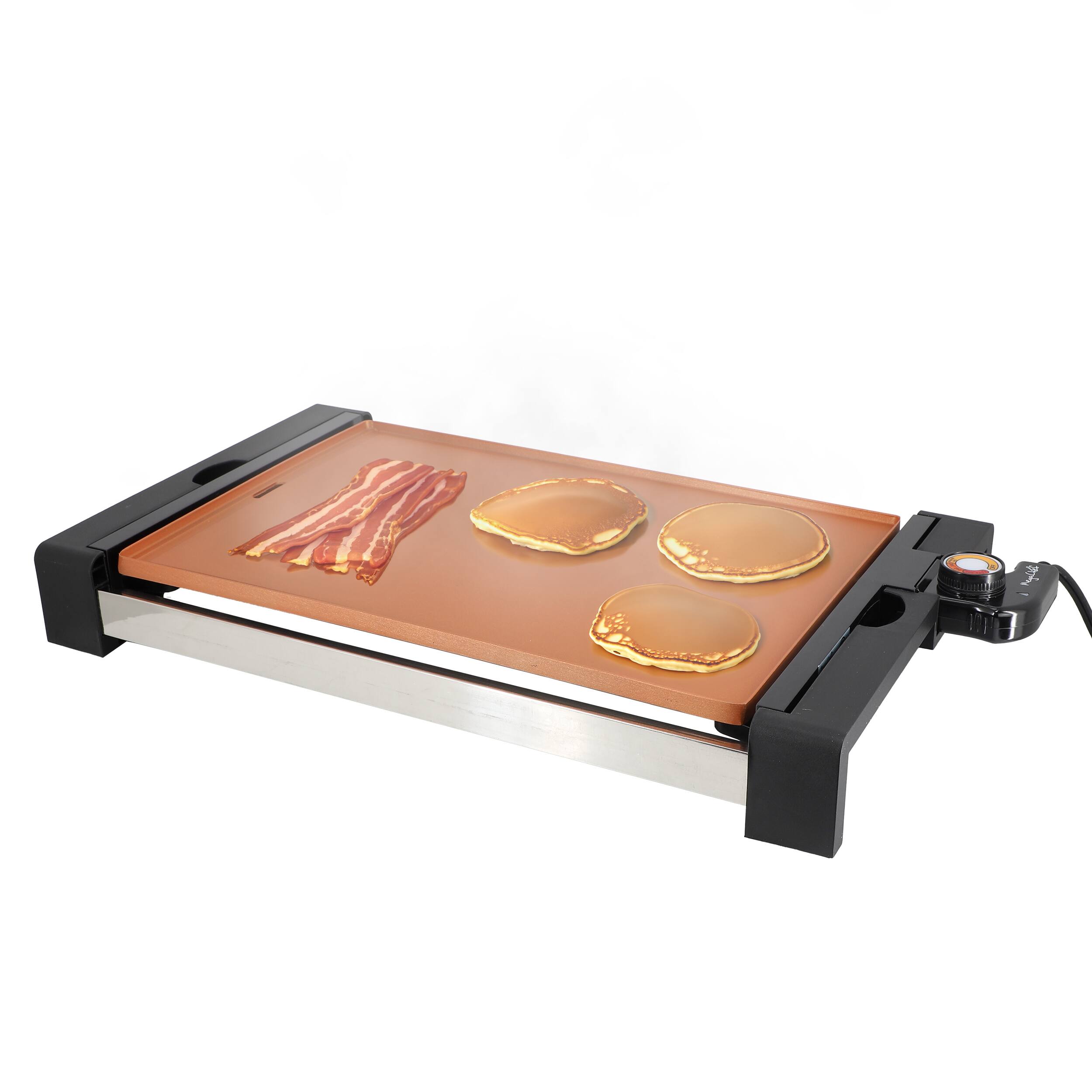 Front. MegaChef - MegaChef 21.63 Inch Copper Electric Grill with Non-Stick Coating - Copper.