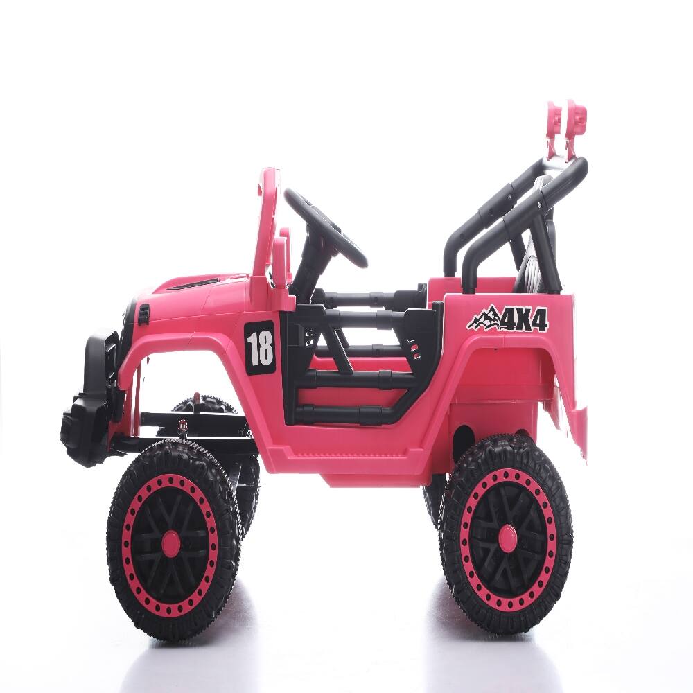 Ropilly Pink 12V Ride On Car Kids Electric Car with Remote Control ...
