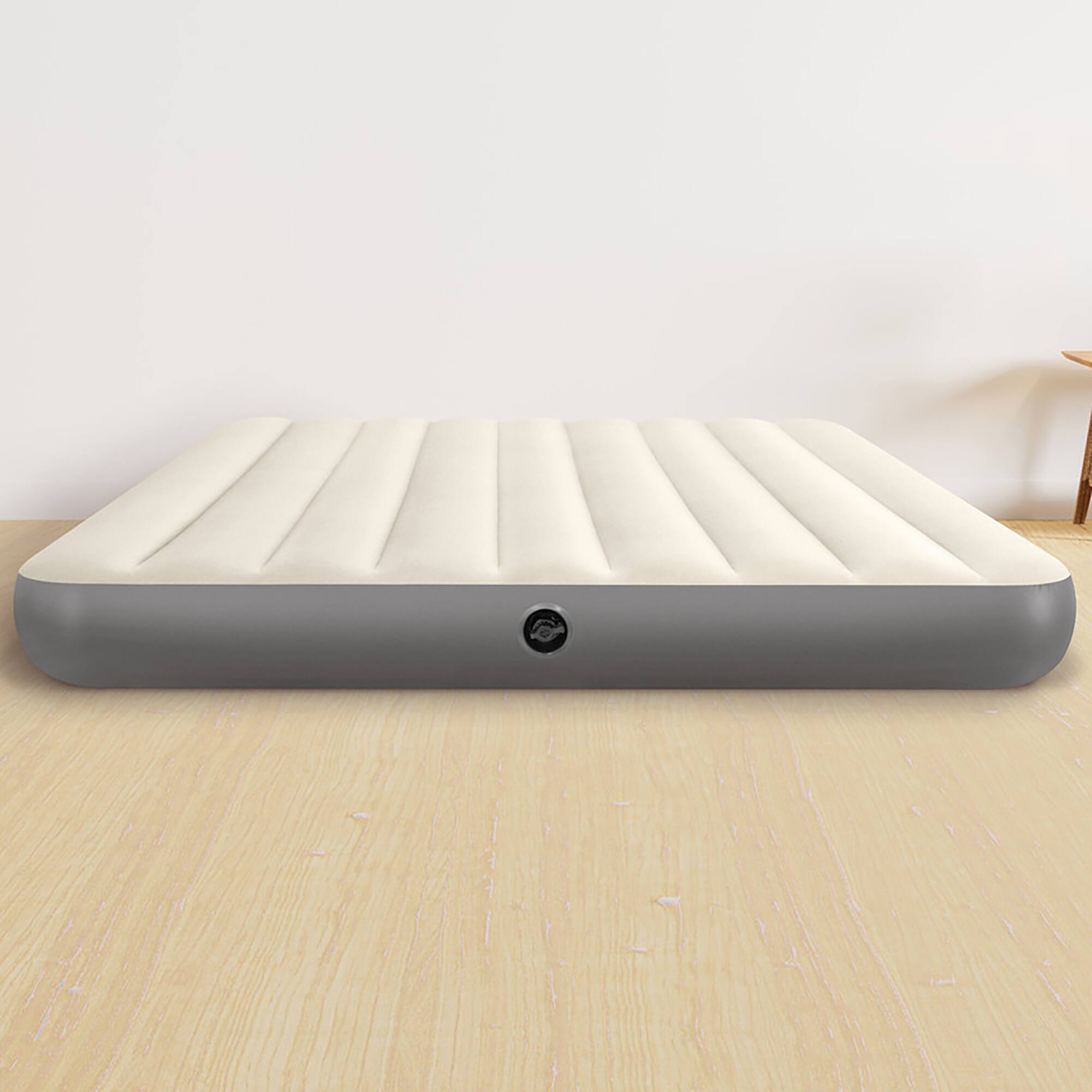 Alt View 3. Intex - Dura-Beam Standard Airbed - Queen - 10" Inflatable Air Mattress, Indoor-Outdoor 600lb Cap - Beige.
