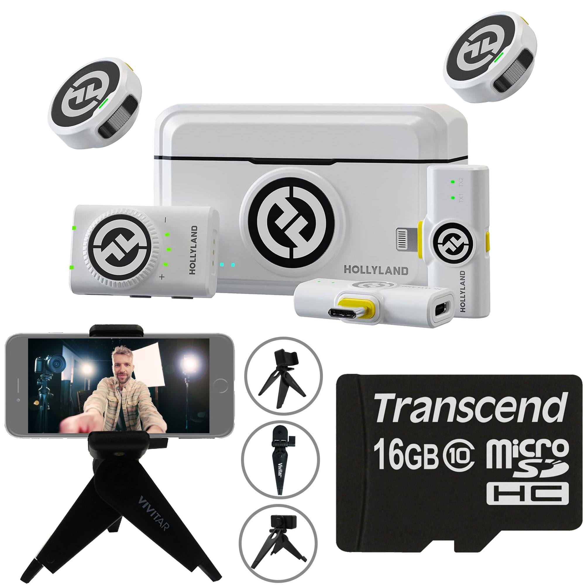 HOLLYLAND SXT 1X1  
HOLLYLAND VIVITAR  
Transcend 16GB microSDHC  
C