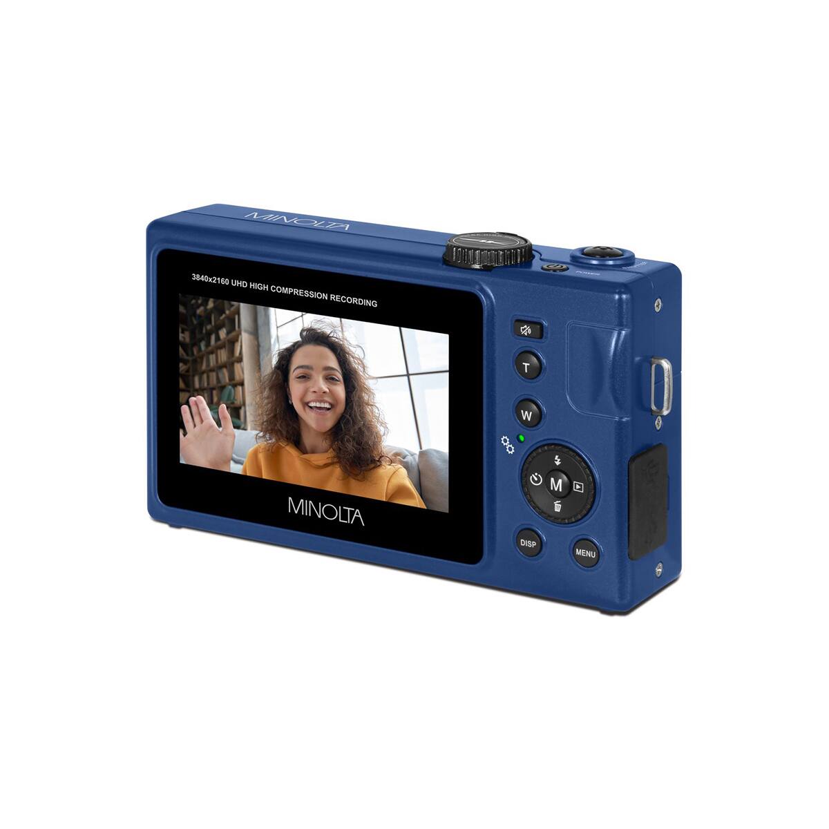 MINOLTA  
3840x2160 UHD HIGH COMPRESSION RECORDING  
T  
W  
MINOLTA  
M  
DISP MENU