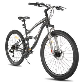 HILAND - Full Suspension 26" Men's Mountain Bike - Adult MTB for Adults - Black