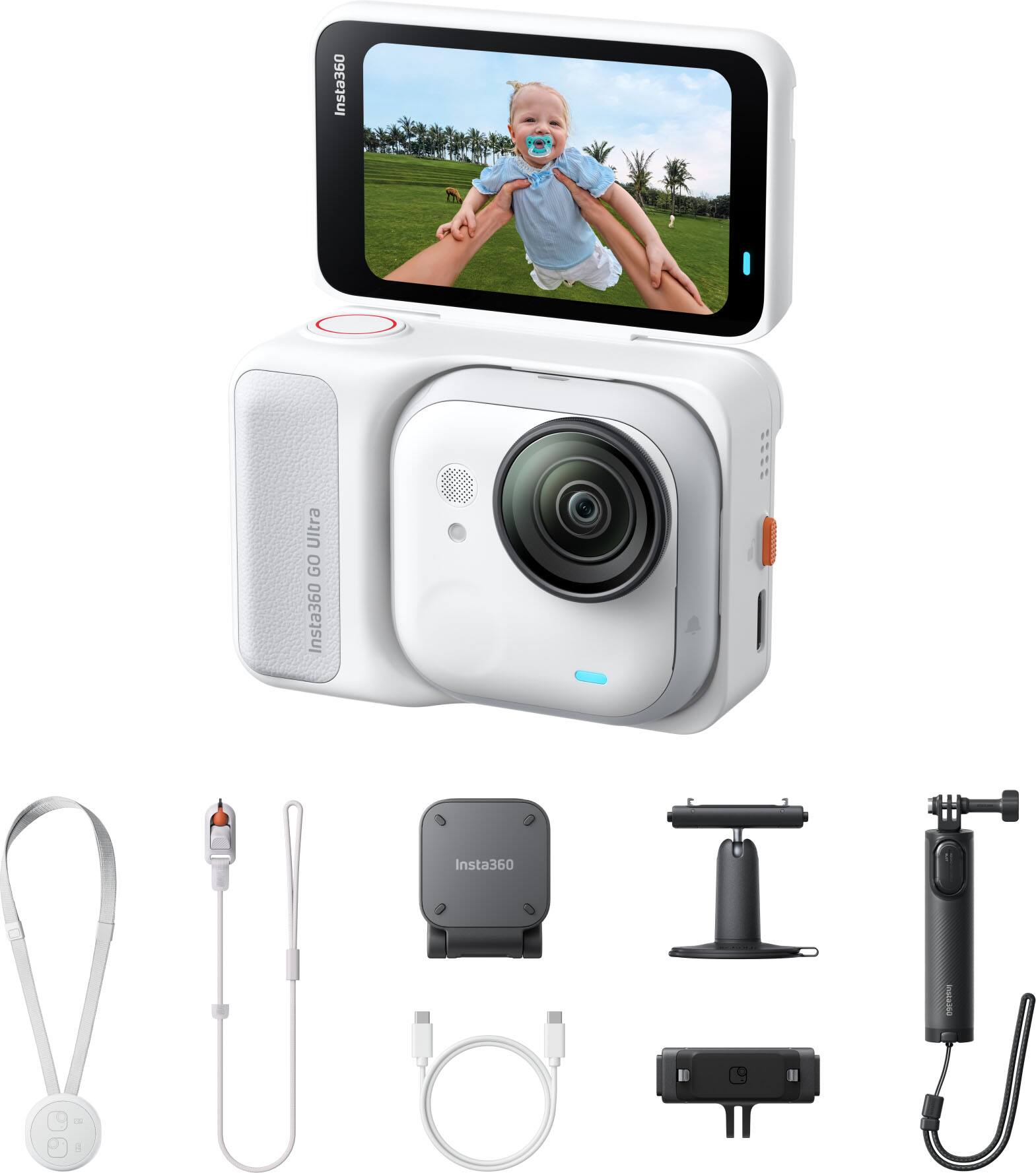 Insta360 - GO Ultra Action Camera Creator Bundle - White