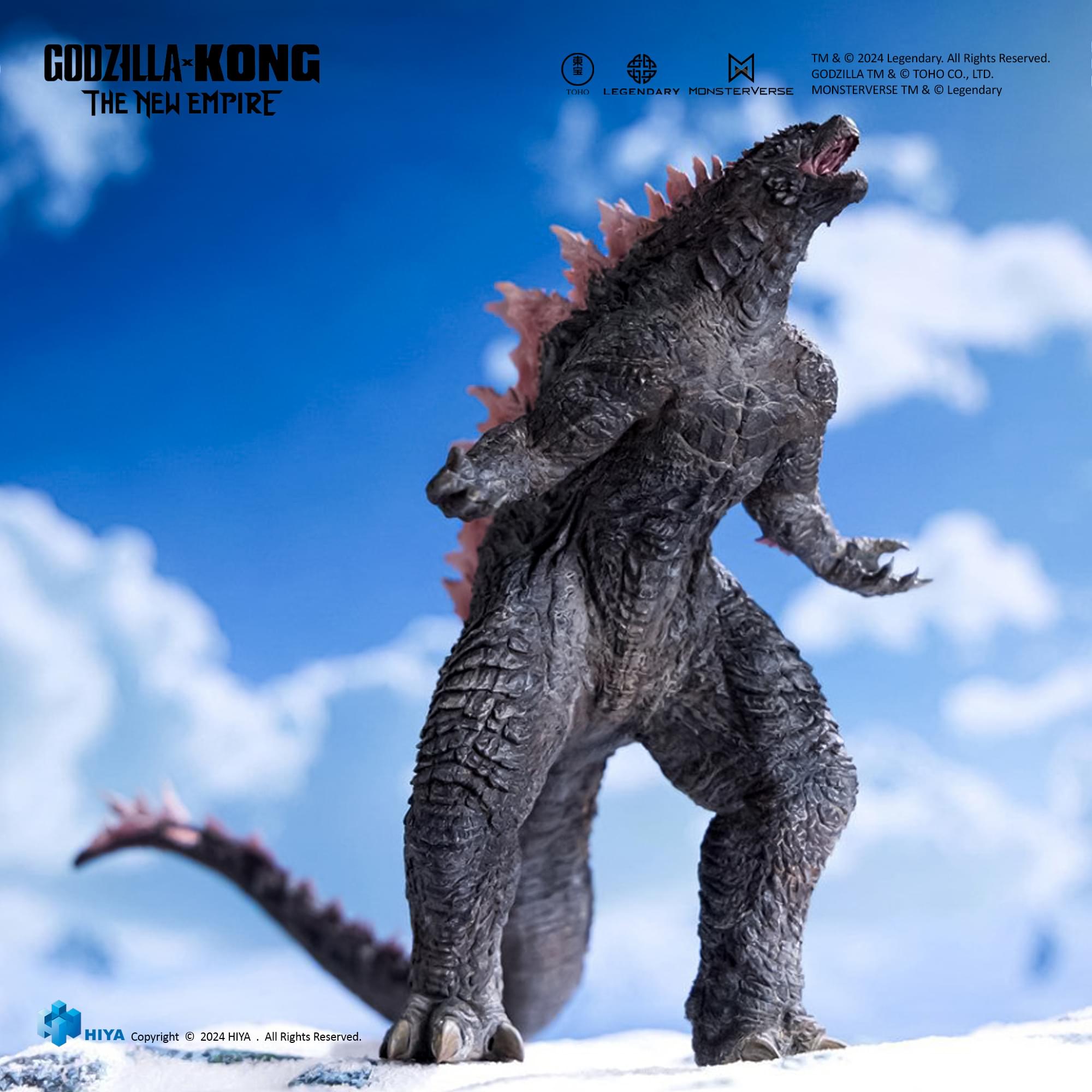 GODZILLA-KONG THE NEW EMPIRE  
TM & © 2024 Legendary. All Rights Reserved.  
GODZILLA TM & TOHO CO., LTD.  
MONSTERVERSE TM & © Legendary  
HIYA Copyright © 2024 HIYA. All Rights Reserved.