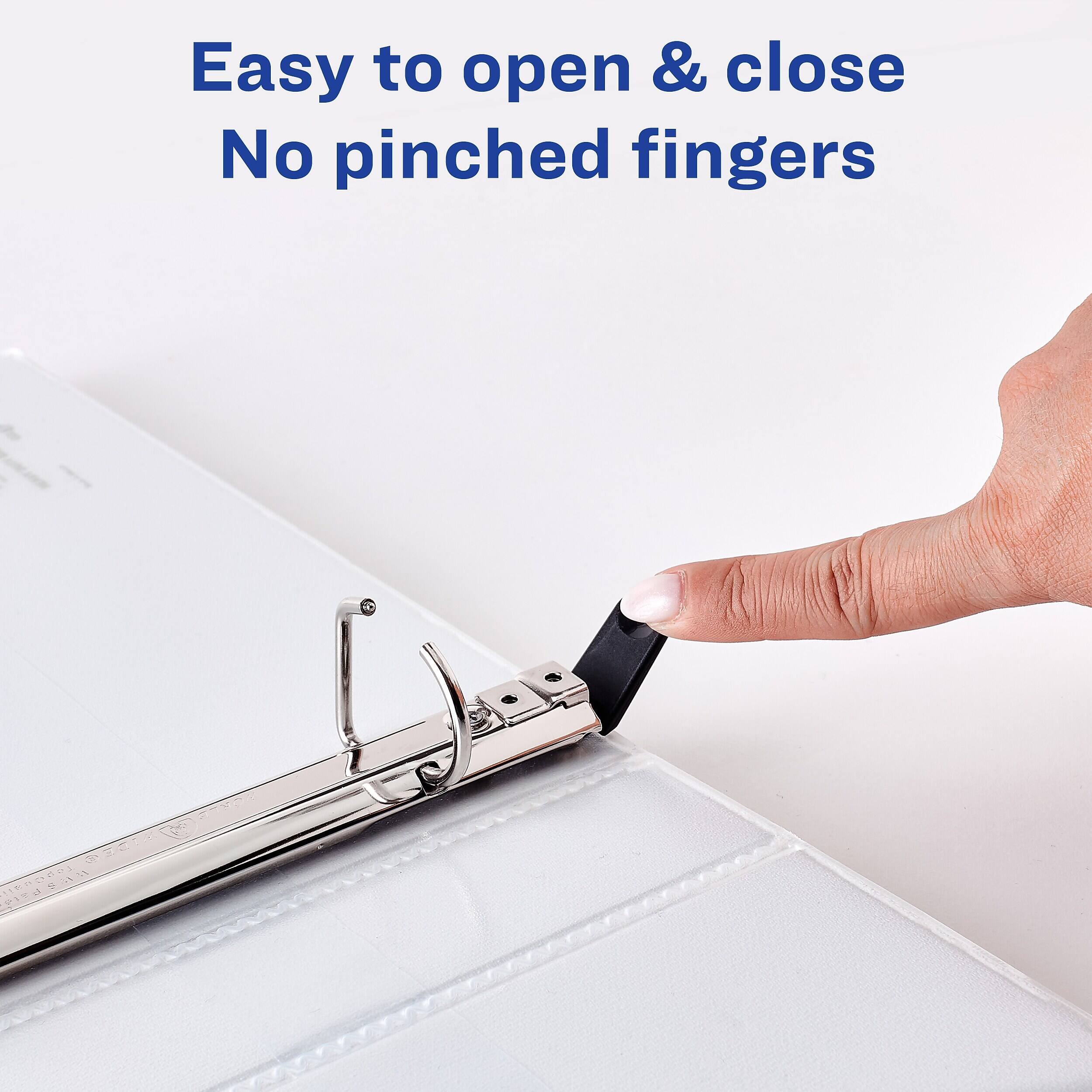 Easy to open & close  
No pinched fingers